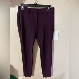 Women's Express Pant Purple Skinny Ankle Size 4